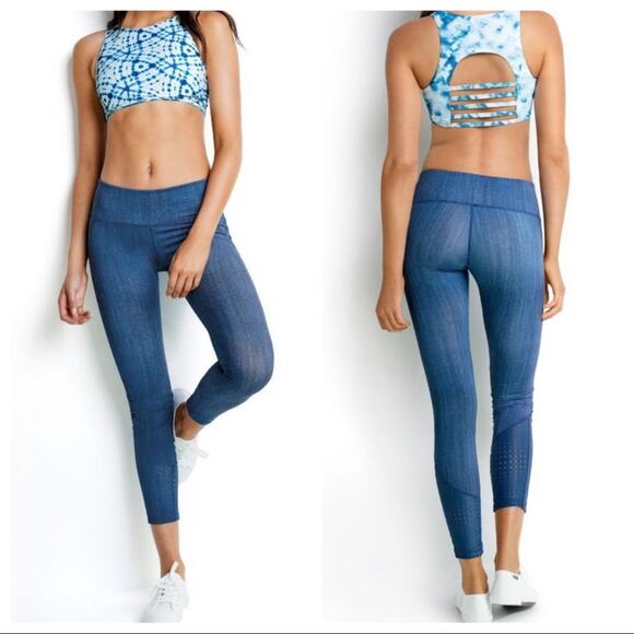 Seafolly Denim Blue Motion Athletic Legging XS - Picture 1 of 12